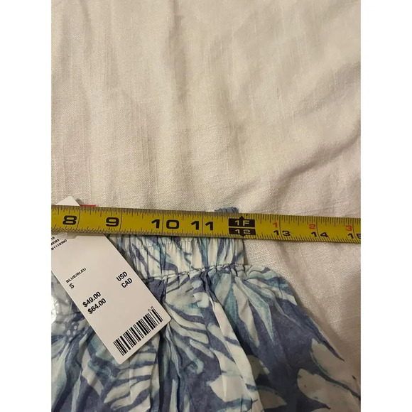 NWT Urban Outfitters Tropical Mini Skirt blue small - Picture 5 of 6